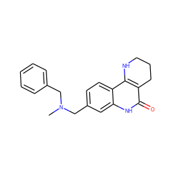 CN(Cc1ccccc1)Cc1ccc2c3c(c(=O)[nH]c2c1)CCCN3 ZINC000118734844