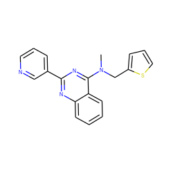 CN(Cc1cccs1)c1nc(-c2cccnc2)nc2ccccc12 ZINC000003358112