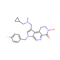 CN(Cc1cn(Cc2ccc(F)cc2)c2cnc3c(c12)CCN(O)C3=O)CC1CC1 ZINC000071317901