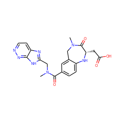 CN(Cc1nc2ccnnc2[nH]1)C(=O)c1ccc2c(c1)CN(C)C(=O)[C@H](CC(=O)O)N2 ZINC000100820029