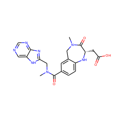 CN(Cc1nc2ncncc2[nH]1)C(=O)c1ccc2c(c1)CN(C)C(=O)[C@H](CC(=O)O)N2 ZINC000026942779