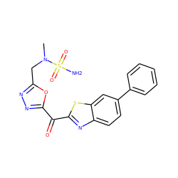 CN(Cc1nnc(C(=O)c2nc3ccc(-c4ccccc4)cc3s2)o1)S(N)(=O)=O ZINC001772644035