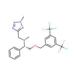 CN(Cc1nnn(C)n1)[C@H](COCc1cc(C(F)(F)F)cc(C(F)(F)F)c1)c1ccccc1 ZINC000096248109