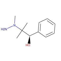 CN(N)C(C)(C)[C@H](O)c1ccccc1 ZINC000064499480