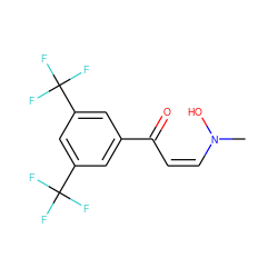 CN(O)/C=C\C(=O)c1cc(C(F)(F)F)cc(C(F)(F)F)c1 ZINC000027326576