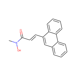 CN(O)C(=O)/C=C/c1cc2ccccc2c2ccccc12 ZINC000028023141