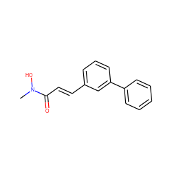 CN(O)C(=O)/C=C/c1cccc(-c2ccccc2)c1 ZINC000028107231