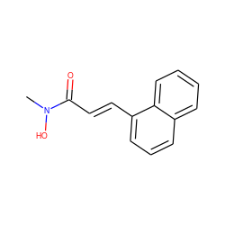 CN(O)C(=O)/C=C/c1cccc2ccccc12 ZINC000028096381