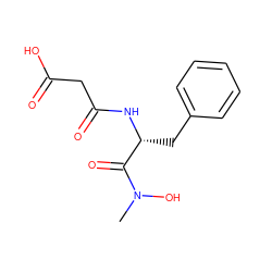 CN(O)C(=O)[C@@H](Cc1ccccc1)NC(=O)CC(=O)O ZINC000029488621