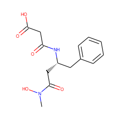 CN(O)C(=O)C[C@@H](Cc1ccccc1)NC(=O)CC(=O)O ZINC000029546245