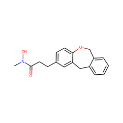 CN(O)C(=O)CCc1ccc2c(c1)Cc1ccccc1CO2 ZINC000000006545