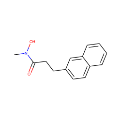 CN(O)C(=O)CCc1ccc2ccccc2c1 ZINC000028086558