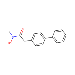 CN(O)C(=O)Cc1ccc(-c2ccccc2)cc1 ZINC000028100811