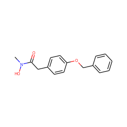 CN(O)C(=O)Cc1ccc(OCc2ccccc2)cc1 ZINC000004802755