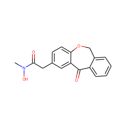 CN(O)C(=O)Cc1ccc2c(c1)C(=O)c1ccccc1CO2 ZINC000013745502