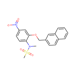 CN(c1ccc([N+](=O)[O-])cc1OCc1ccc2ccccc2c1)S(C)(=O)=O ZINC000035324464