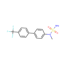 CN(c1ccc(-c2ccc(C(F)(F)F)cc2)cc1)S(N)(=O)=O ZINC000028711929