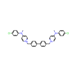 CN(c1ccc(Cl)cc1)c1cc[n+](Cc2ccc(-c3ccc(C[n+]4ccc(N(C)c5ccc(Cl)cc5)cc4)cc3)cc2)cc1 ZINC000028456698