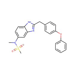 CN(c1ccc2[nH]c(Cc3ccc(Oc4ccccc4)cc3)nc2c1)S(C)(=O)=O ZINC000013560452