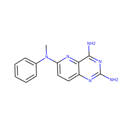 CN(c1ccccc1)c1ccc2nc(N)nc(N)c2n1 ZINC000003814936