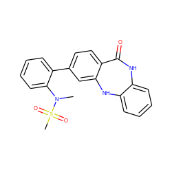 CN(c1ccccc1-c1ccc2c(c1)Nc1ccccc1NC2=O)S(C)(=O)=O ZINC000063540146