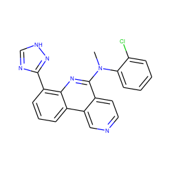 CN(c1ccccc1Cl)c1nc2c(-c3nc[nH]n3)cccc2c2cnccc12 ZINC000073404103