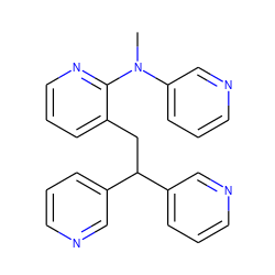 CN(c1cccnc1)c1ncccc1CC(c1cccnc1)c1cccnc1 ZINC000114777018