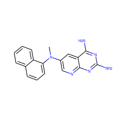 CN(c1cnc2nc(N)nc(N)c2c1)c1cccc2ccccc12 ZINC000096269959