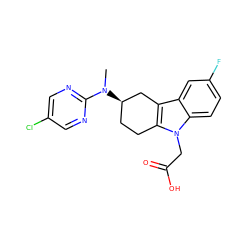 CN(c1ncc(Cl)cn1)[C@@H]1CCc2c(c3cc(F)ccc3n2CC(=O)O)C1 ZINC000145817072