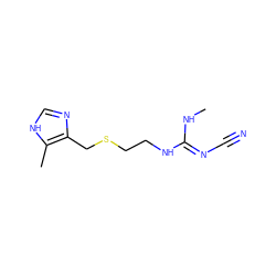 CN/C(=N\C#N)NCCSCc1nc[nH]c1C ZINC000018115268