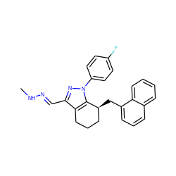 CN/N=C/c1nn(-c2ccc(F)cc2)c2c1CCC[C@@H]2Cc1cccc2ccccc12 ZINC000026574167