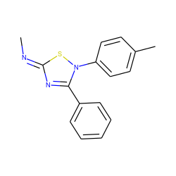 CN=c1nc(-c2ccccc2)n(-c2ccc(C)cc2)s1 ZINC000254383268