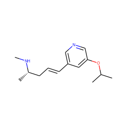 CN[C@@H](C)C/C=C/c1cncc(OC(C)C)c1 ZINC000003961864