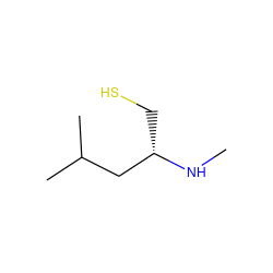 CN[C@@H](CS)CC(C)C ZINC000028252266