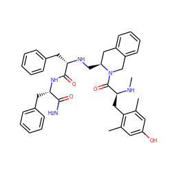 CN[C@@H](Cc1c(C)cc(O)cc1C)C(=O)N1Cc2ccccc2C[C@@H]1CN[C@@H](Cc1ccccc1)C(=O)N[C@@H](Cc1ccccc1)C(N)=O ZINC000027104975