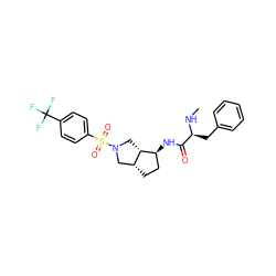 CN[C@@H](Cc1ccccc1)C(=O)N[C@H]1CC[C@@H]2CN(S(=O)(=O)c3ccc(C(F)(F)F)cc3)C[C@@H]21 ZINC000096921374