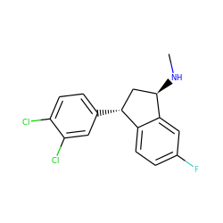 CN[C@@H]1C[C@@H](c2ccc(Cl)c(Cl)c2)c2ccc(F)cc21 ZINC000029482958