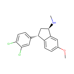 CN[C@@H]1C[C@@H](c2ccc(Cl)c(Cl)c2)c2ccc(OC)cc21 ZINC000013560902