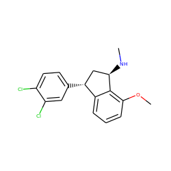 CN[C@@H]1C[C@@H](c2ccc(Cl)c(Cl)c2)c2cccc(OC)c21 ZINC000013835647