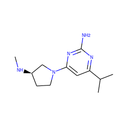 CN[C@@H]1CCN(c2cc(C(C)C)nc(N)n2)C1 ZINC000114192320