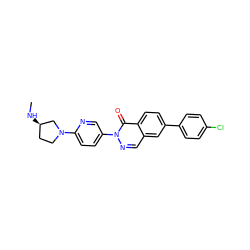 CN[C@@H]1CCN(c2ccc(-n3ncc4cc(-c5ccc(Cl)cc5)ccc4c3=O)cn2)C1 ZINC000035861372