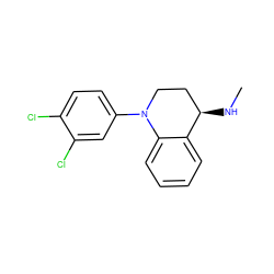 CN[C@@H]1CCN(c2ccc(Cl)c(Cl)c2)c2ccccc21 ZINC000066259535