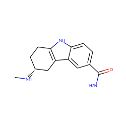 CN[C@@H]1CCc2[nH]c3ccc(C(N)=O)cc3c2C1 ZINC000000018635