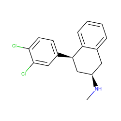 CN[C@@H]1Cc2ccccc2[C@H](c2ccc(Cl)c(Cl)c2)C1 ZINC000066102397