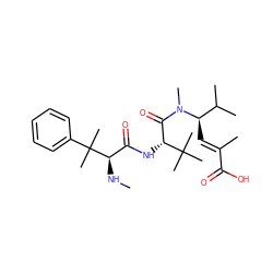 CN[C@H](C(=O)N[C@H](C(=O)N(C)[C@H](/C=C(\C)C(=O)O)C(C)C)C(C)(C)C)C(C)(C)c1ccccc1 ZINC000003966291