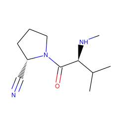 CN[C@H](C(=O)N1CCC[C@H]1C#N)C(C)C ZINC000013522816