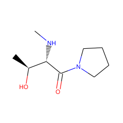 CN[C@H](C(=O)N1CCCC1)[C@H](C)O ZINC000035931775