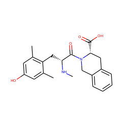 CN[C@H](Cc1c(C)cc(O)cc1C)C(=O)N1Cc2ccccc2C[C@H]1C(=O)O ZINC000013765453