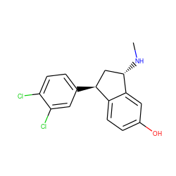 CN[C@H]1C[C@H](c2ccc(Cl)c(Cl)c2)c2ccc(O)cc21 ZINC000013560904