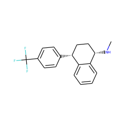 CN[C@H]1CC[C@@H](c2ccc(C(F)(F)F)cc2)c2ccccc21 ZINC000029321259